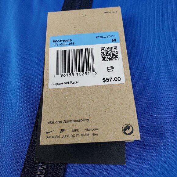 Nike Womens Academy Track Jacket Medium Royal Blue Dri-FIT Soccer DR1686-463 - Picture 5 of 10